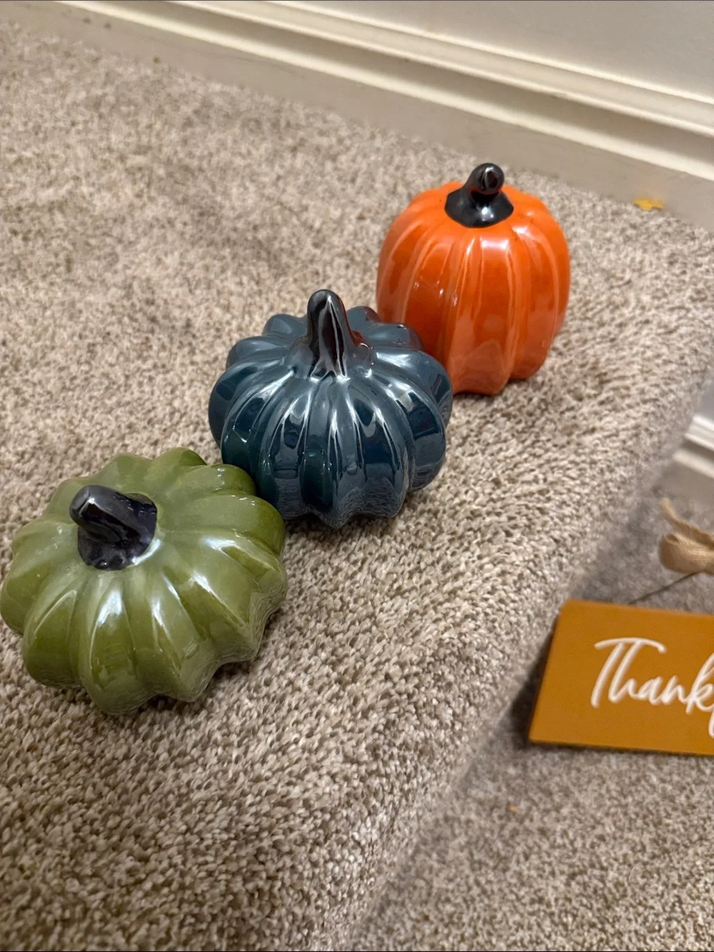 Autumn 'So Very Thankful' thanksgiving Decorative Pumpkin decor set| 9 pcs